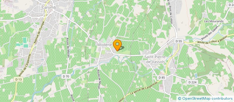 localisation de l'entreprise SCI L'ANCOLLE  MODENE