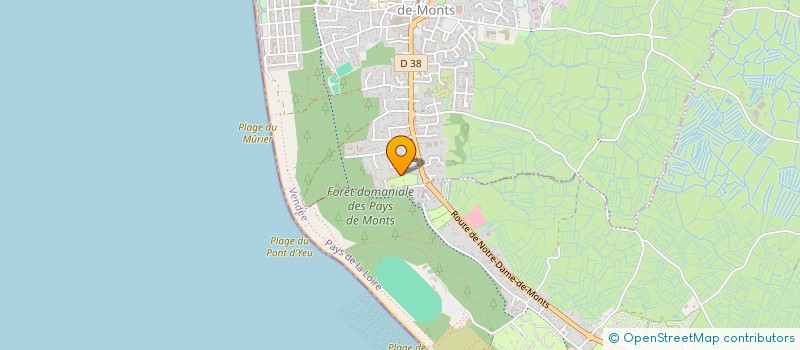 localisation de l'entreprise SCI L'ANCRE DES ILES  NOTRE-DAME-DE-MONTS