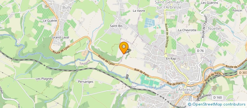 localisation de l'entreprise SCI L'ANDRICA  L'ARBRESLE