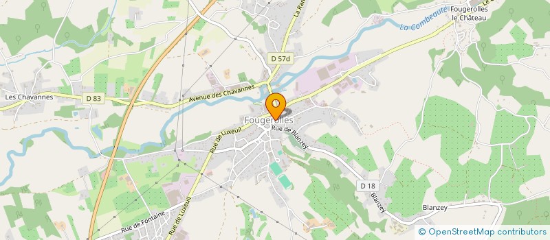 localisation de l'entreprise SCI L'ANGE  FOUGEROLLES-SAINT-VALBERT