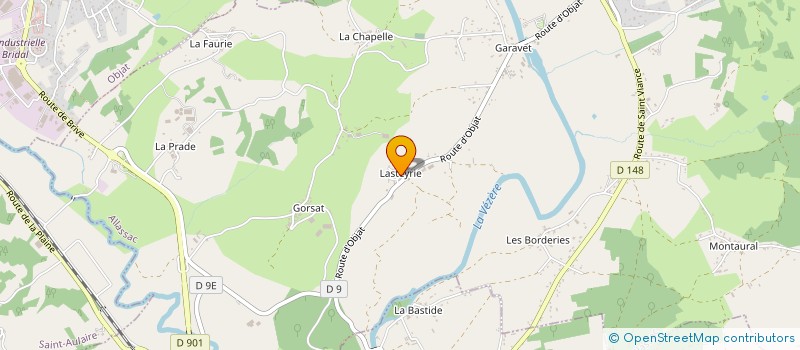 localisation de l'entreprise SCI L'ANGE BASTIEN  ALLASSAC