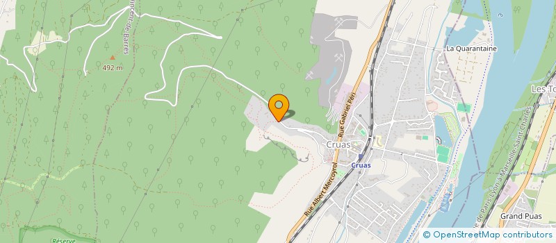 localisation de l'entreprise SCI L'ANGELUS  CRUAS