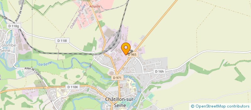 localisation de l'entreprise SCI L'ANGEVINE IMMOBILIER  CHATILLON-SUR-SEINE