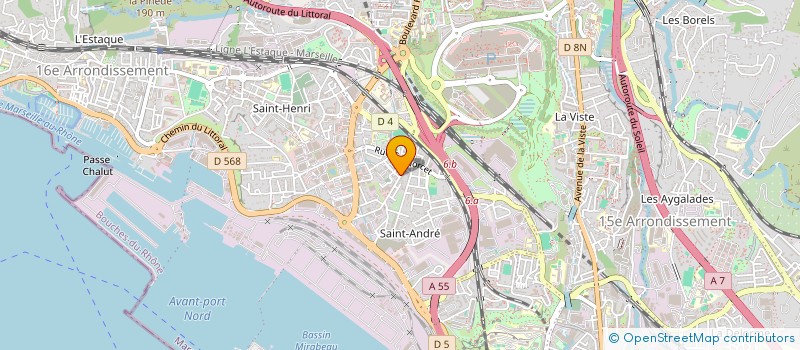 localisation de l'entreprise SCI L'ANGLE MEDITERRANEEN à MARSEILLE