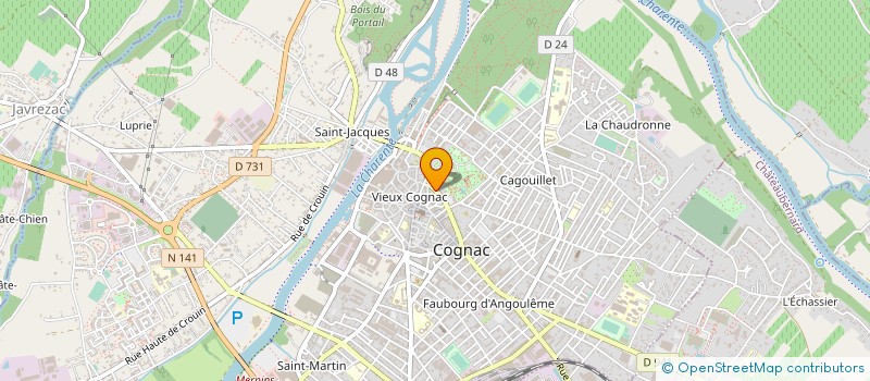 localisation de l'entreprise SCI L'ANGUILLERE à COGNAC