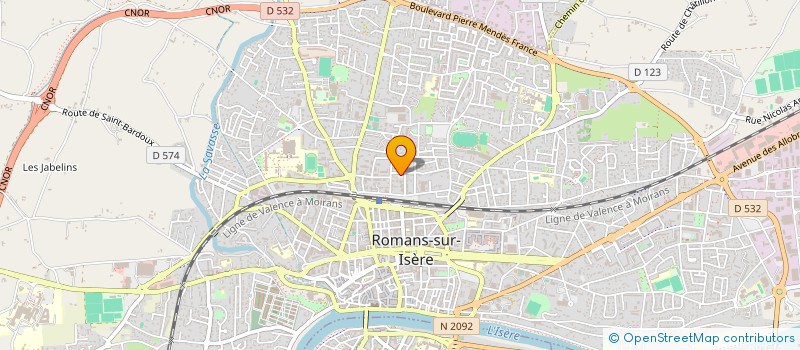 localisation de l'entreprise SCI L'ANNEXE  ROMANS-SUR-ISERE