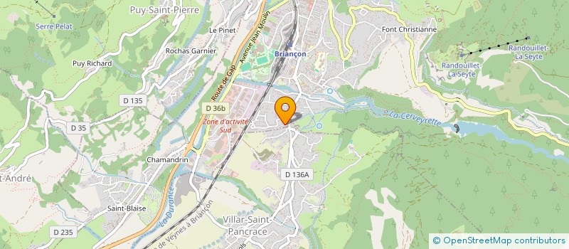 localisation de l'entreprise SCI L'ANSE à BRIANCON