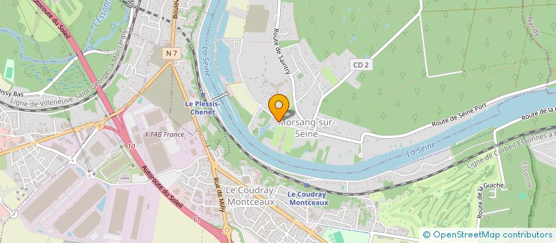 localisation de l'entreprise SCI L'ANSE DE LA TOULINE  MORSANG-SUR-SEINE