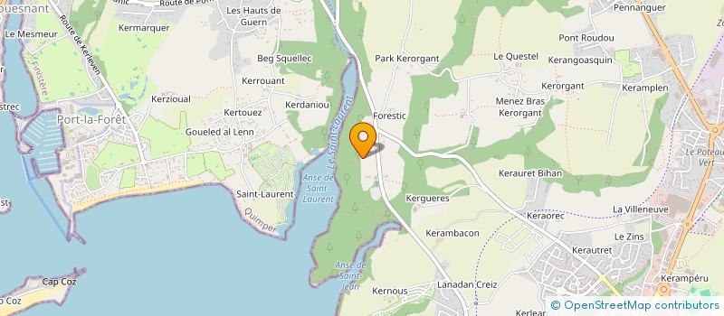 localisation de l'entreprise SCI L'ANSE SAINT LAURENT  CONCARNEAU