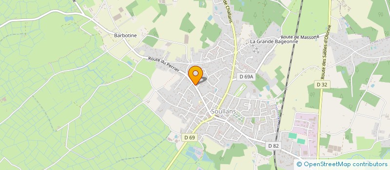 localisation de l'entreprise SCI L ANTARES à SOULLANS