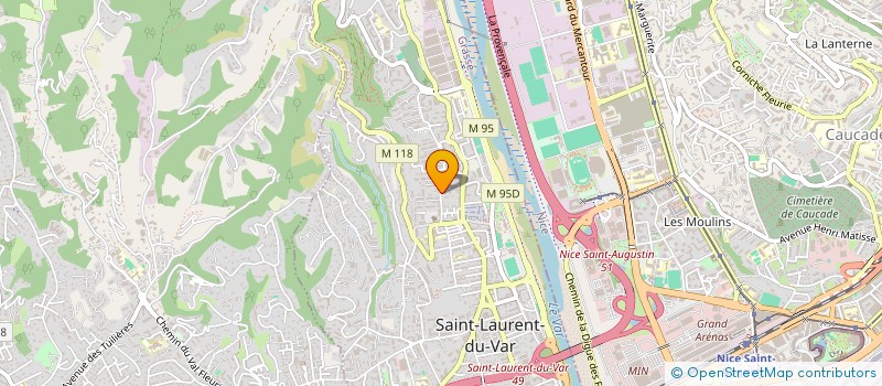 localisation de l'entreprise SCI L'ANTISANTI à SAINT-LAURENT-DU-VAR