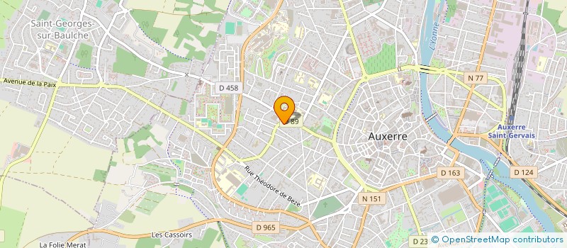 localisation de l'entreprise SCI L'ANTRE NOUS à AUXERRE