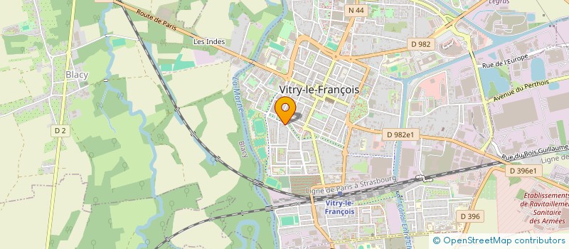 localisation de l'entreprise SCI L'AOC BOCAJE à VITRY-LE-FRANCOIS