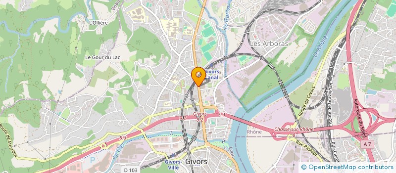 localisation de l'entreprise SCI L APEL  GIVORS