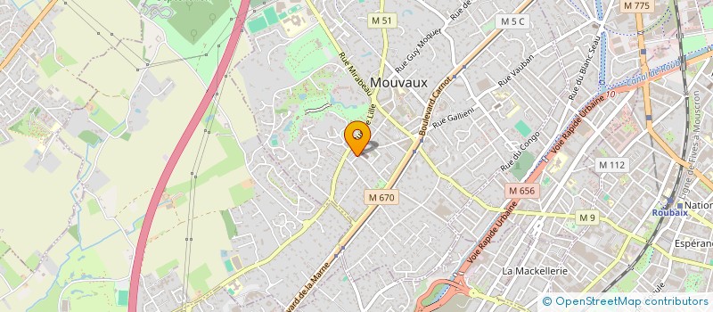 localisation de l'entreprise SCI L'APPART  MOUVAUX