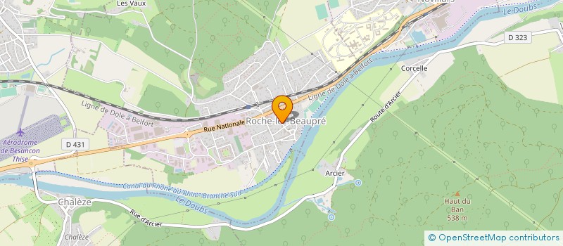 localisation de l'entreprise SCI L'AQUARELLE  ROCHE-LEZ-BEAUPRE