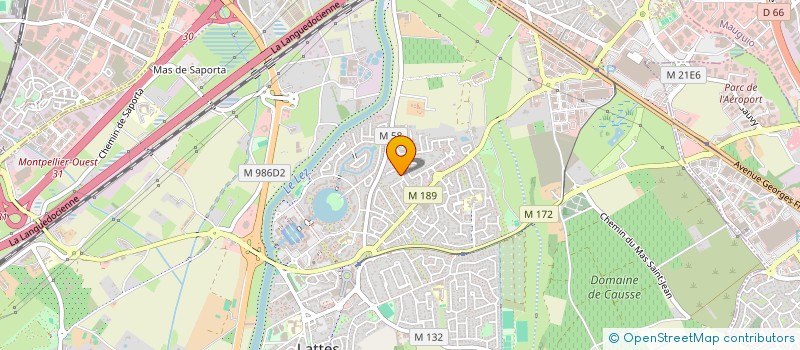 localisation de l'entreprise SCI L'AQUARELLE à LATTES