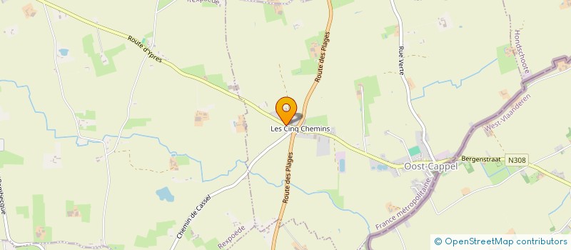 localisation de l'entreprise SCI L'AQUARELLE  OOST-CAPPEL