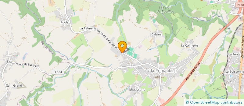 localisation de l'entreprise SCI L'AQUEDUC  LUC-LA-PRIMAUBE