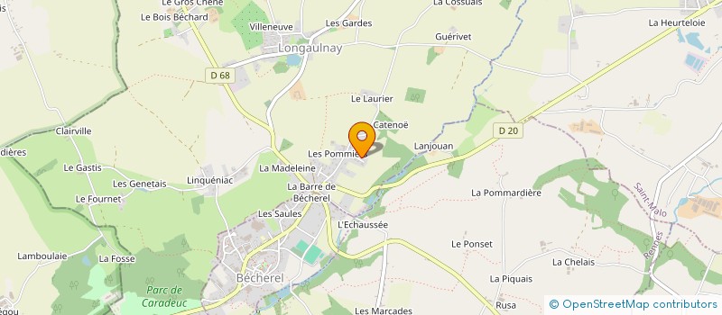 localisation de l'entreprise SCI L AQUITAINE  LONGAULNAY