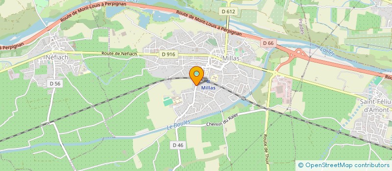 localisation de l'entreprise SCI L'ARAGON  MILLAS