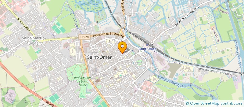 localisation de l'entreprise SCI L ARBALETE  SAINT-OMER