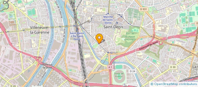 localisation de l'entreprise SCI L'ARBALETE  SAINT-DENIS
