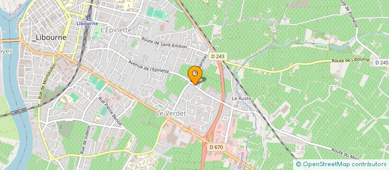 localisation de l'entreprise SCI L'ARBOUSIER  LIBOURNE
