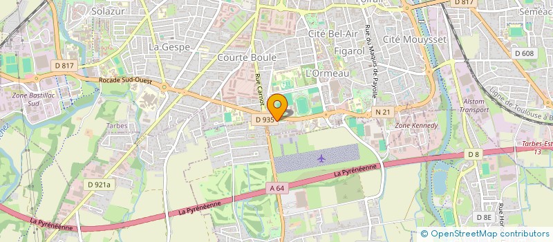 localisation de l'entreprise SCI L'ARBRE  TARBES