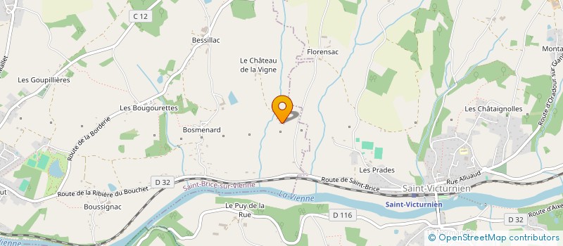 localisation de l'entreprise SCI L'ARBRE A POMMES  SAINT-BRICE-SUR-VIENNE