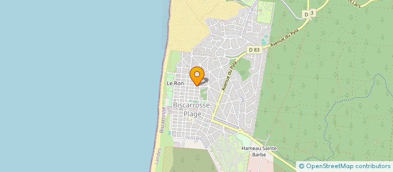 localisation de l'entreprise SCI L'ARC EN CIEL  BISCARROSSE