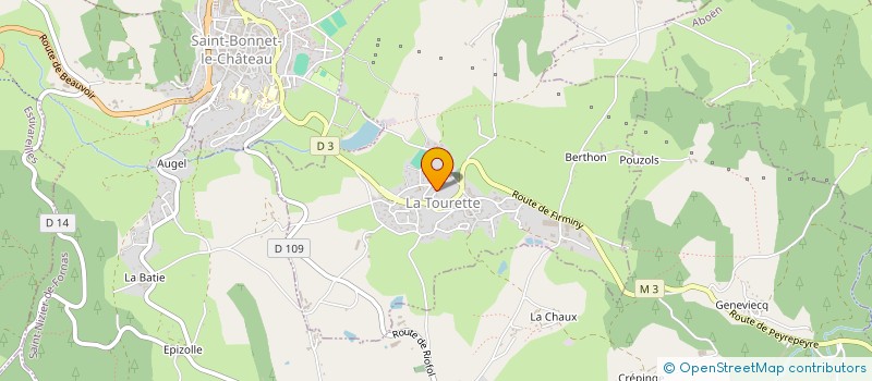 localisation de l'entreprise SCI L ARC EN CIEL  SAINT-BONNET-LE-CHATEAU