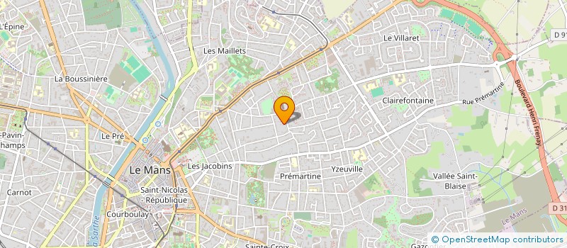 localisation de l'entreprise SCI L'ARCADIE  LE MANS