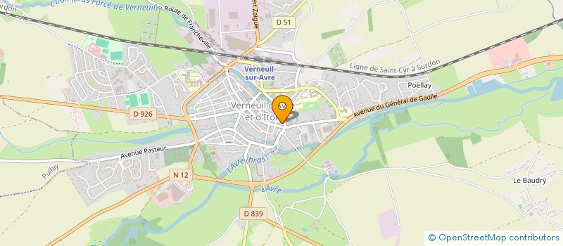 localisation de l'entreprise SCI L'ARCHANGE  VERNEUIL D'AVRE ET D'ITON