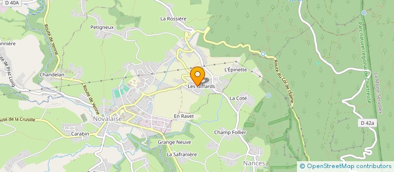 localisation de l'entreprise SCI L'ARCHE  NOVALAISE