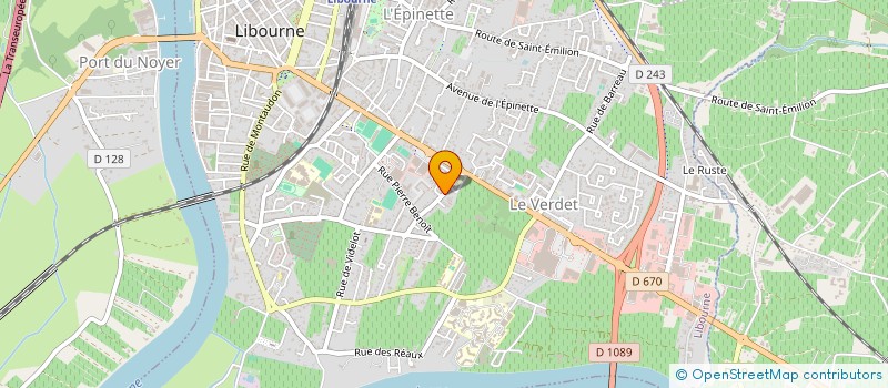 localisation de l'entreprise SCI L'ARCHE  LIBOURNE