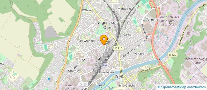 localisation de l'entreprise SCI L'ARCHE  NOGENT-SUR-OISE