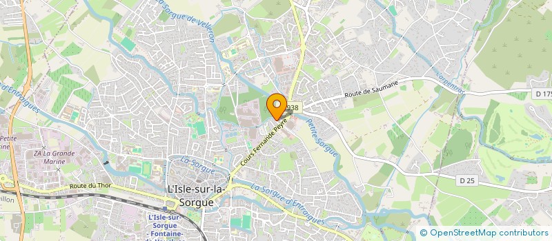 localisation de l'entreprise SCI L'ARCHE  L'ISLE-SUR-LA-SORGUE