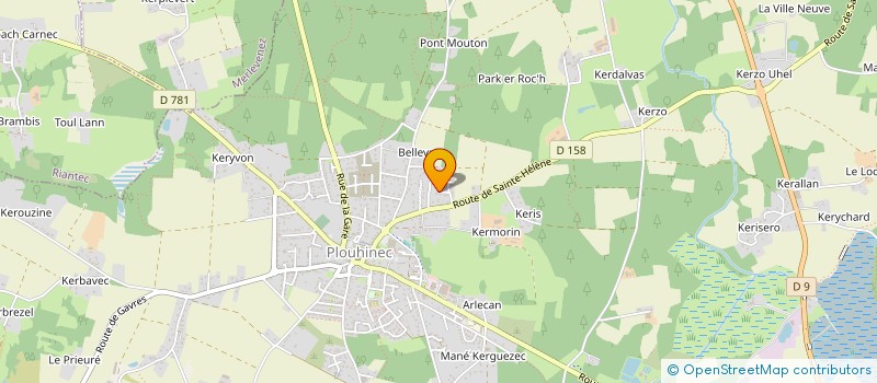 localisation de l'entreprise SCI L'ARCHE DE NOE  PLOUHINEC