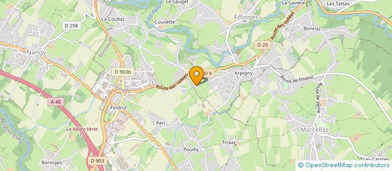 localisation de l'entreprise SCI L'ARCHET  FILLINGES