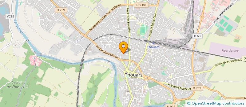 localisation de l'entreprise SCI L'ARCHIPEL  THOUARS