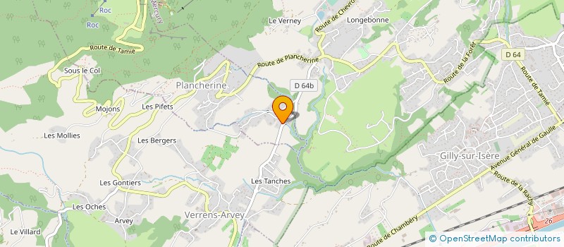 localisation de l'entreprise SCI L ARCLUSAZ  PLANCHERINE