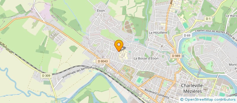 localisation de l'entreprise SCI L'ARDOISIERE  CHARLEVILLE-MEZIERES