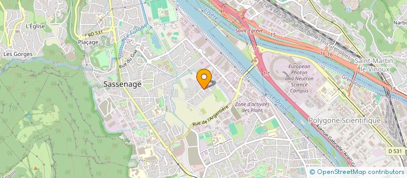 localisation de l'entreprise SCI L'ARGENTIERE  SASSENAGE