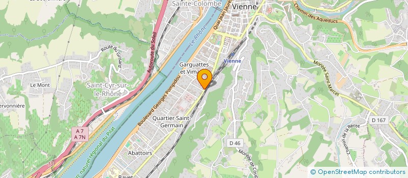 localisation de l'entreprise SCI L'ARGENTIERE  VIENNE