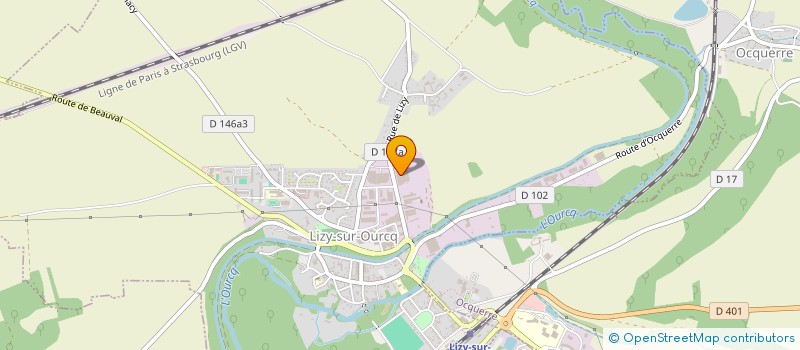 localisation de l'entreprise SCI L'ARGILE SOLEIL  LIZY-SUR-OURCQ