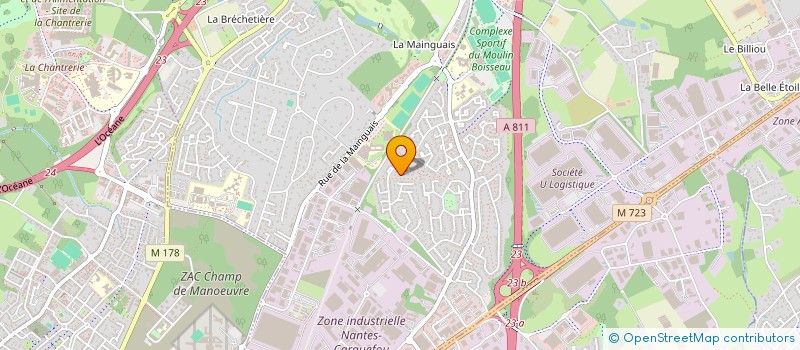 localisation de l'entreprise SCI L'ARGOAT  CARQUEFOU