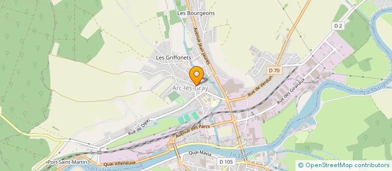 localisation de l'entreprise SCI L'ARLEQUIN  ARC-LES-GRAY