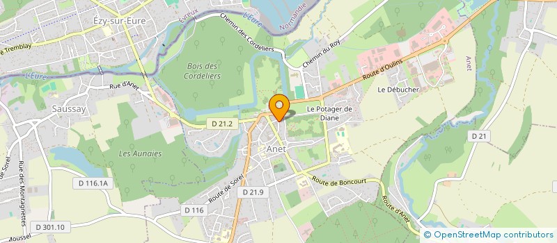 localisation de l'entreprise SCI L'ARLESIENNE à ANET