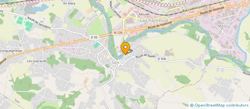 localisation de l'entreprise SCI L'ARM'S PARK  SAIX